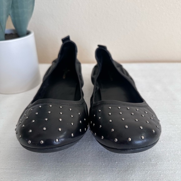 Cole Haan Black Leather Studded Flex Comfy Ballet Flats  Women’s 11B - Picture 4 of 12